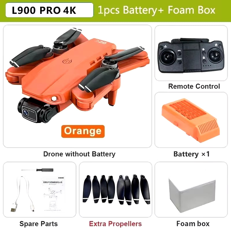 L900 Pro SE MAX GPS Drone 4K Professional Dual HD Camera 5G WIFI FPV 360° Obstacle Avoidance Brushless Rc Quadcopter Drones Toy