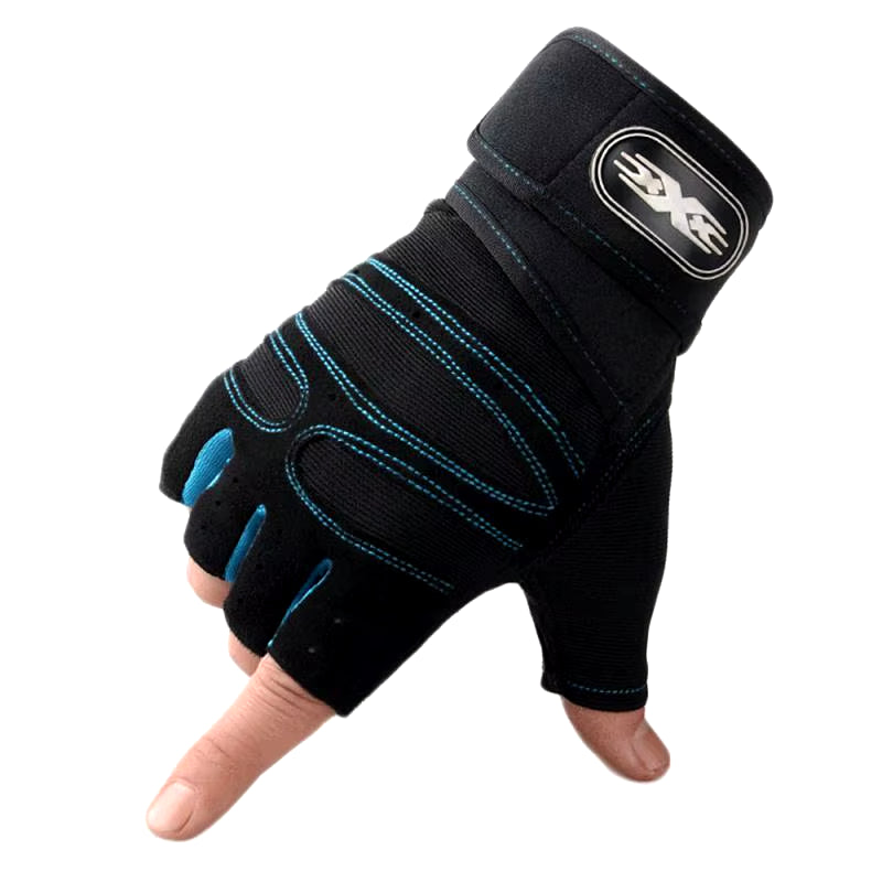 Gym Fitness Heavyweight Training Gloves Men Women Body Building Half Finger Non-Slip Gloves Wrist Support Weightlifting Sports