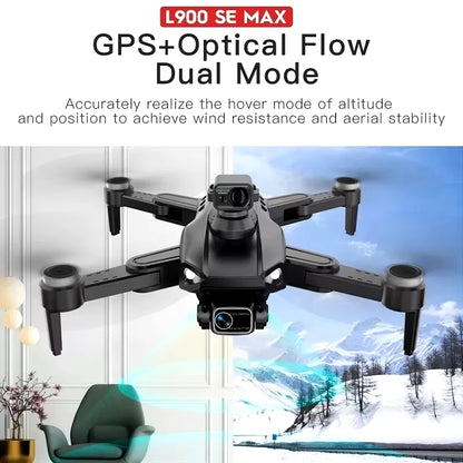 L900 Pro SE MAX GPS Drone 4K Professional Dual HD Camera 5G WIFI FPV 360° Obstacle Avoidance Brushless Rc Quadcopter Drones Toy