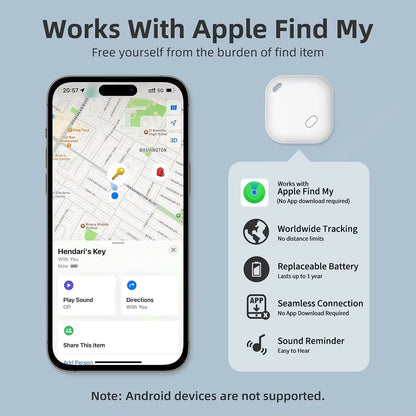 Mini Tracking Device for Apple Find My Key Smart Itag Child Finder Pet Car GPS Lost Tracker Smart Bluetooth Tracker IOS System