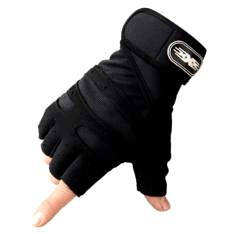 Gym Fitness Heavyweight Training Gloves Men Women Body Building Half Finger Non-Slip Gloves Wrist Support Weightlifting Sports