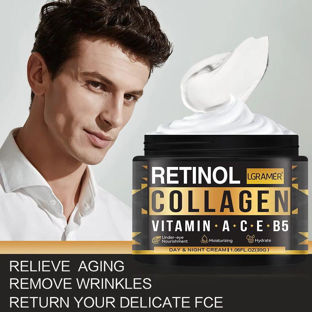 Collagen & Retinol Cream anti Aging Whitening Cream Face Moisturizer anti Wrinkle Day & Night Retinol Moisturizer Face Cream