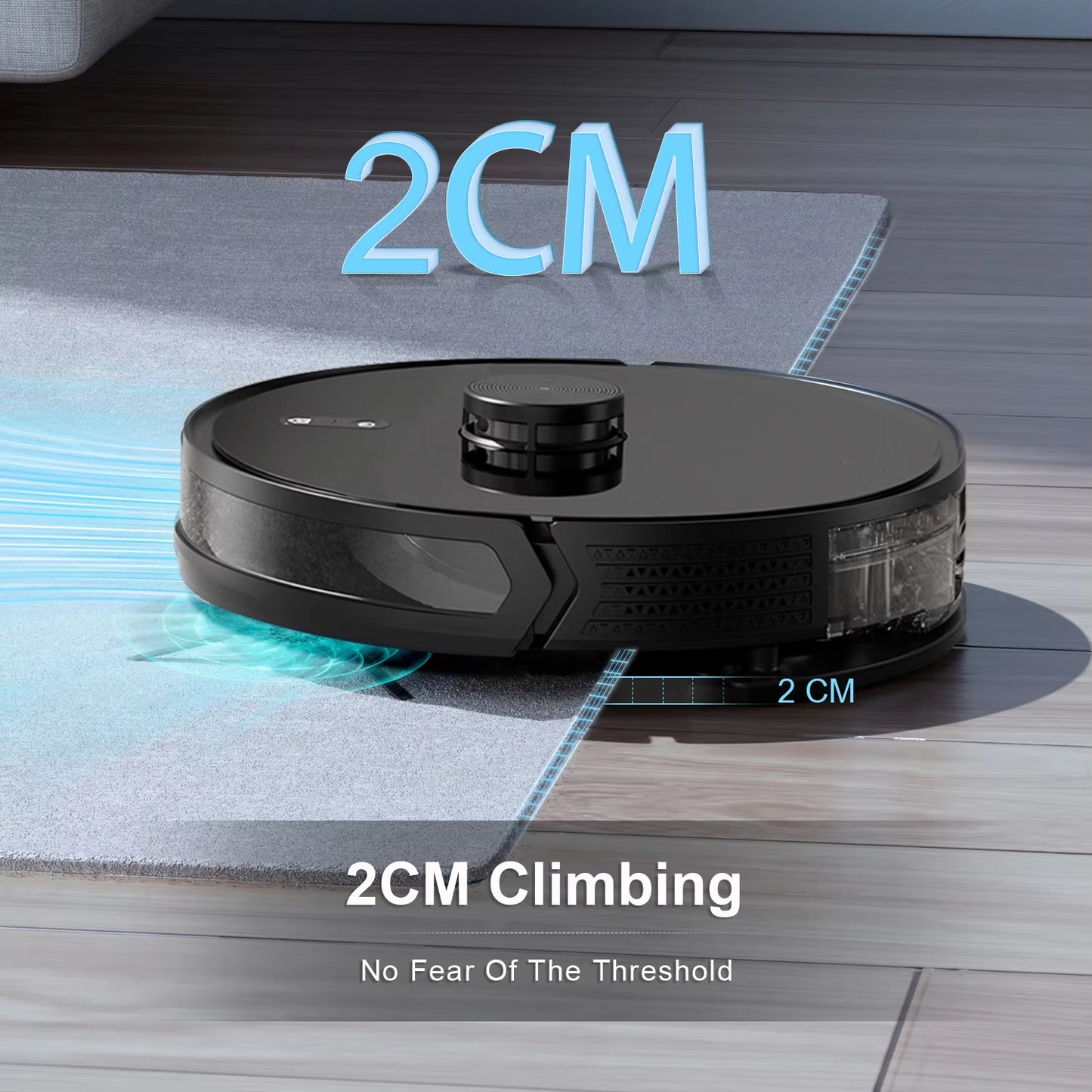 D900 Robot Vacuum Cleaner with Auto-Empty Dock, 6000PA Suction, Multi-Floor Maping, Customized Wet Dry Room Cleaning