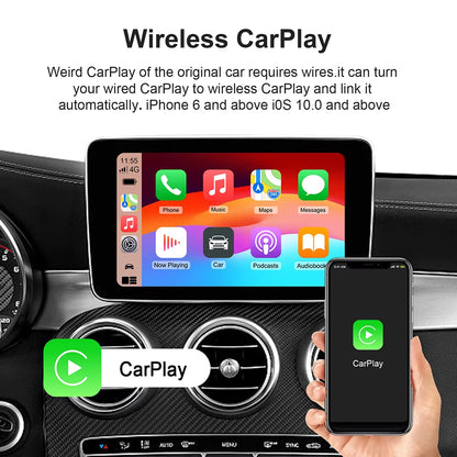 New Smart Carplay Ai Box Android 13 TV Box Wifi Wireless Android Auto Built-In Play Store for Netflix Youtube OEM Carplay Cars