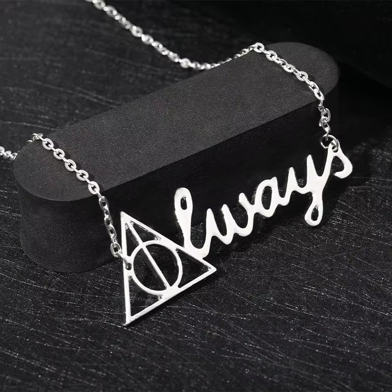 Harries Potters Movie Peripherals Necklace Retro Snitch Deathly Hallows 943Resurrection Copper Coin Jewelry Accessories Gifts