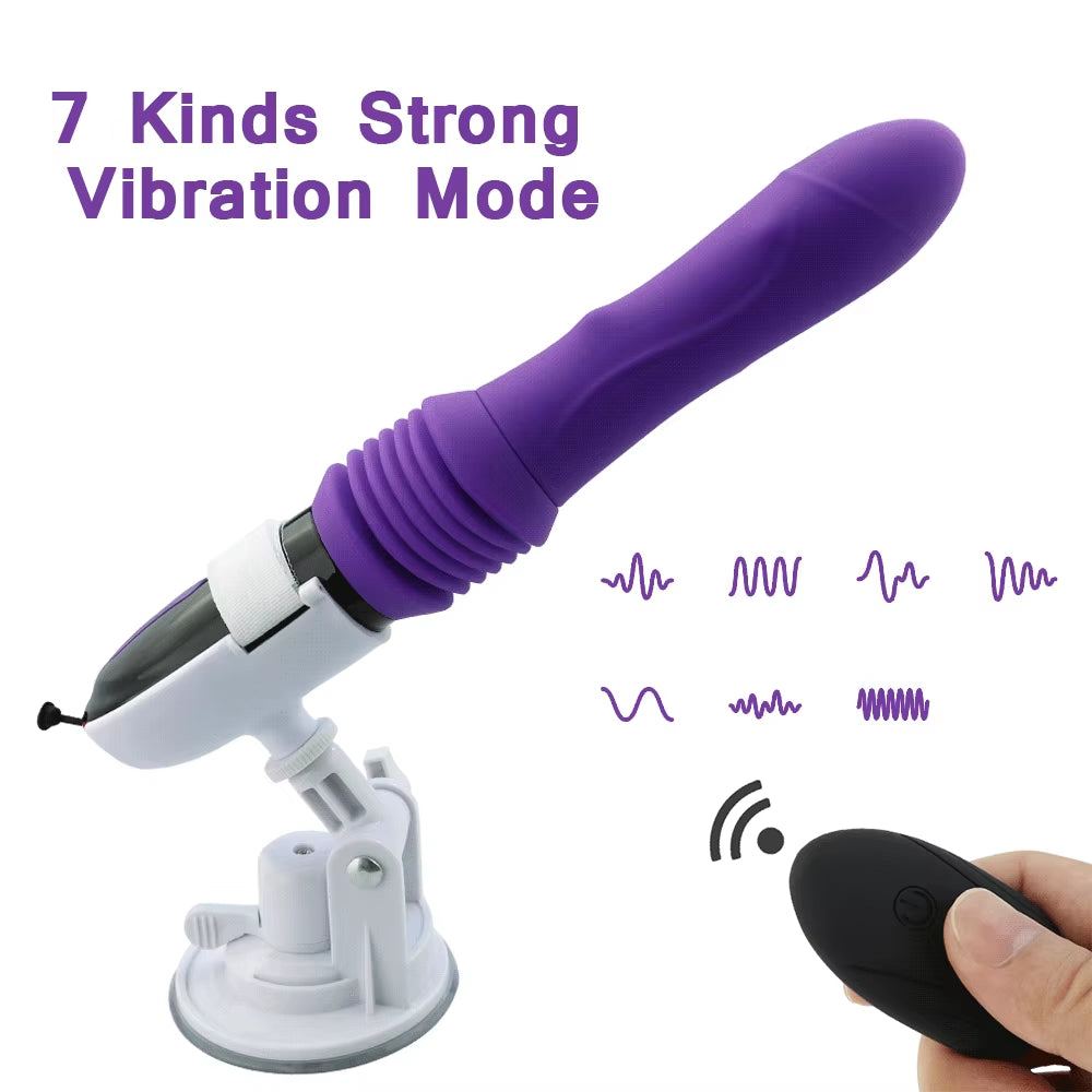 Sex Machine Thrusting Big Dildo Vibrator Vaginal G Spot Automatic up down Massager Retractable Pussy Adults Sex Toys for Women