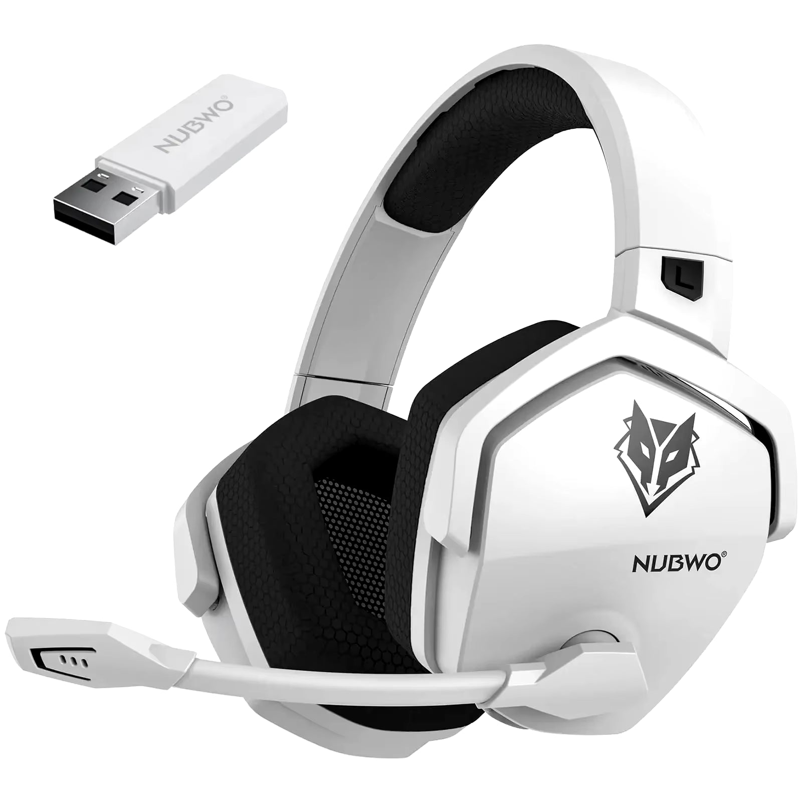 NUBWO G06 Dual Wireless Gaming Headset with Microphone for PS5, PS4, PC, Mobile, Switch, 2.4Ghz Bluetooth 5.3 Gaming Headphones