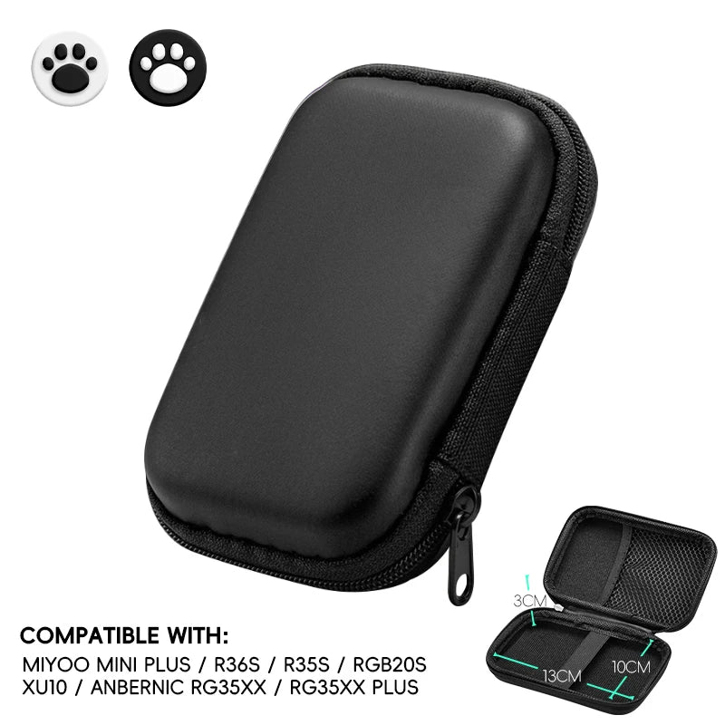 for R36S Case Retro Video Game Bags EVA Cover Case for RG35XX R35S Miyoo Mini plus Founded Protective Bag