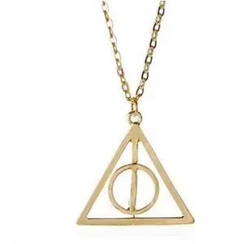 Harries Potters Movie Peripherals Necklace Retro Snitch Deathly Hallows 943Resurrection Copper Coin Jewelry Accessories Gifts