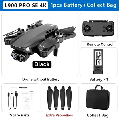 L900 Pro SE MAX GPS Drone 4K Professional Dual HD Camera 5G WIFI FPV 360° Obstacle Avoidance Brushless Rc Quadcopter Drones Toy