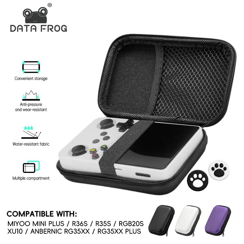 for R36S Case Retro Video Game Bags EVA Cover Case for RG35XX R35S Miyoo Mini plus Founded Protective Bag