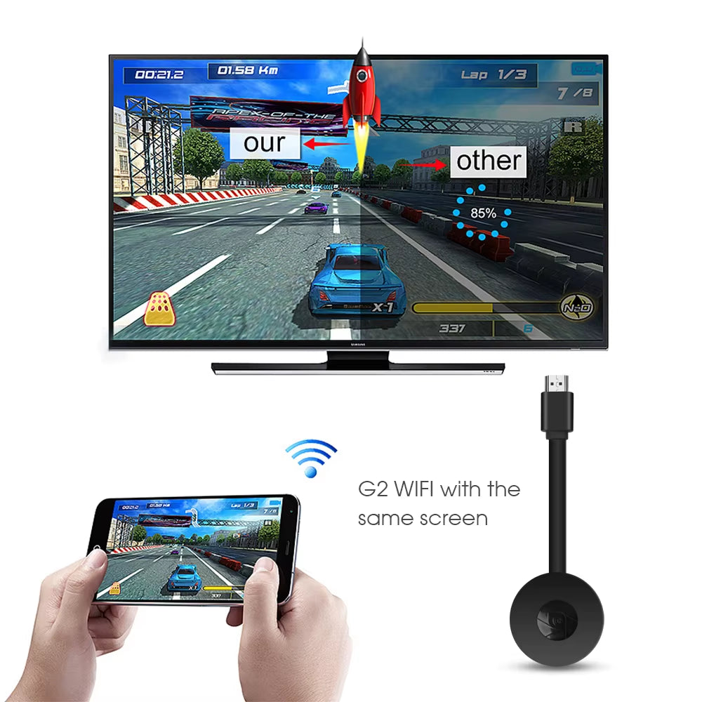 G2 1080P TV Stick Display Screen Mirror Hdmi-Compatible Dongle WIFI for IOS Phone Android Support Smart TV Mirascreen Ezcast