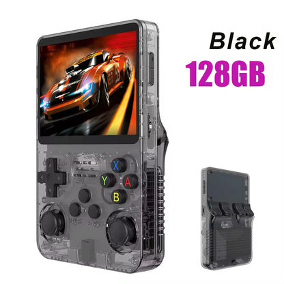 Open Source R36S Retro Handheld Video Game Console Linux System 3.5 Inch IPS Screen Portable Pocket Video Player R35S 64GB Games