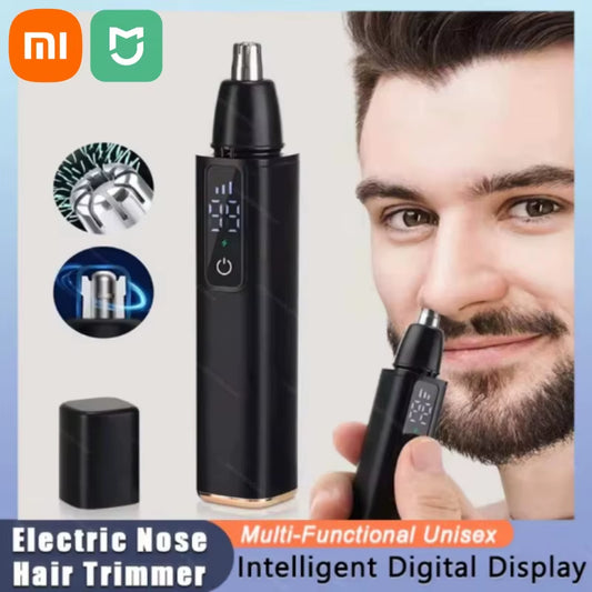 Xiaomi  Electric Nose Hair Trimmer Remover Fast Charging Usb Charging Home Led Display Safety Face Cleaning Care Kit